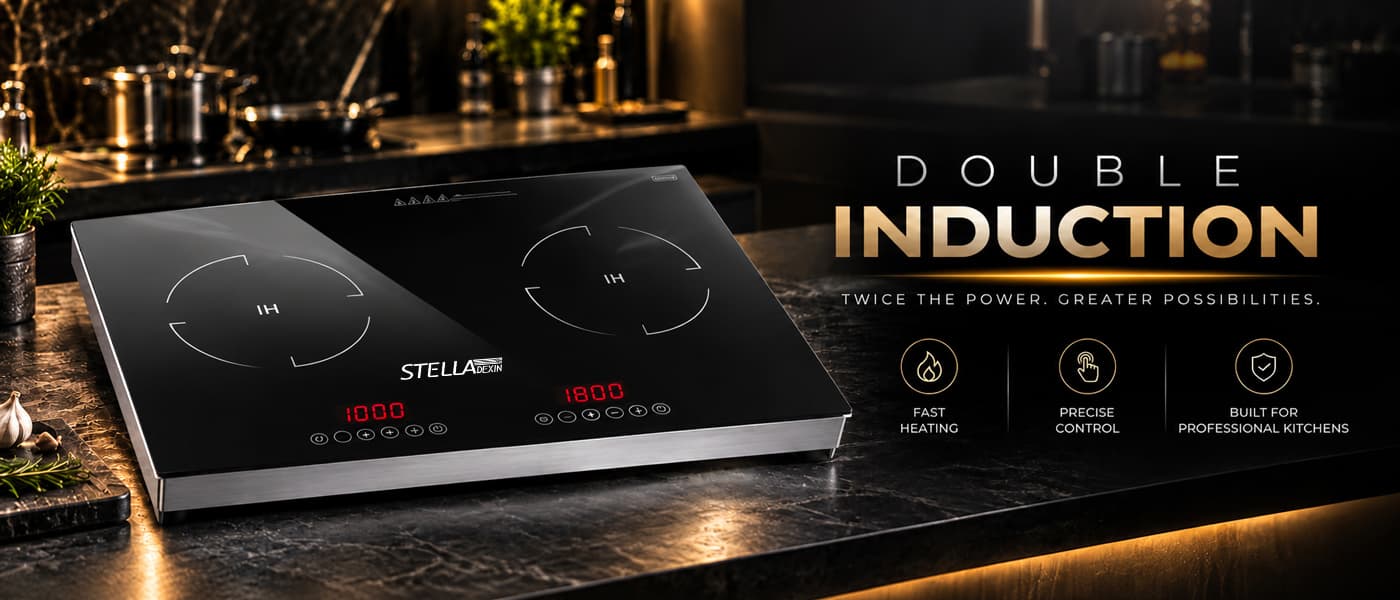 Buffet induction — smart heating for a better buffet. StellaDexin: consistent heating, easy control, reliable performance